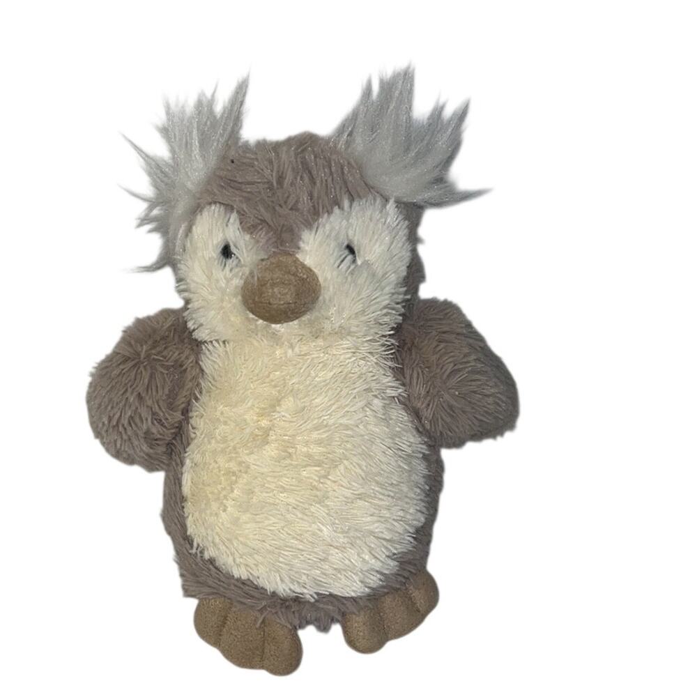 Jellycat Mini Peanut Owl plush stuffed animal - Gray/White 4.5" - Retired